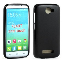 Alcatel One Touch Fierce 2 7040T Soft TPU Gel Case (Black)